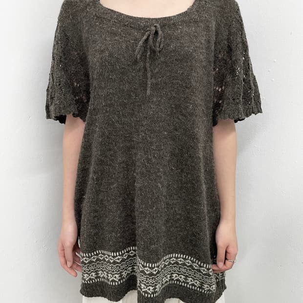 모리 노르딕 하프 니트