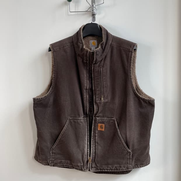 칼하트 V33 브라운 워크 조끼