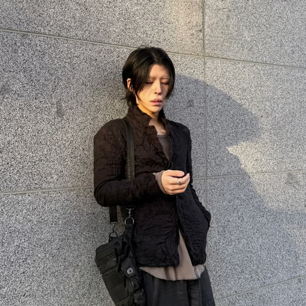 Kazuyuki Kumagai Attachment 링클 자켓