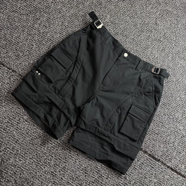 파아카이브 파프롬왓 립스탑 디테쳐블 카고 하프 팬츠 3380