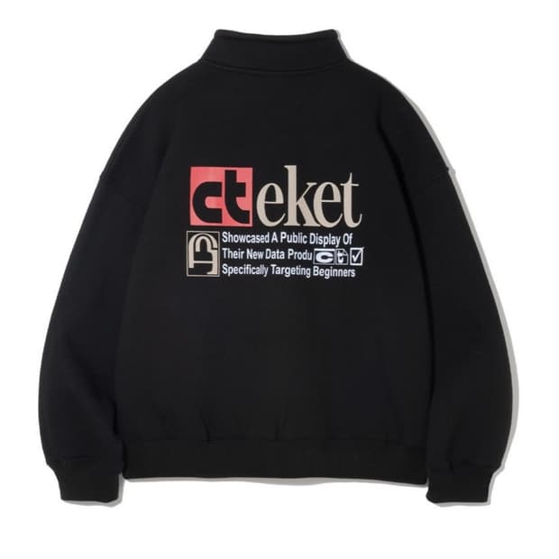 테켓 하프집업 plan half zip-up swearshirt 