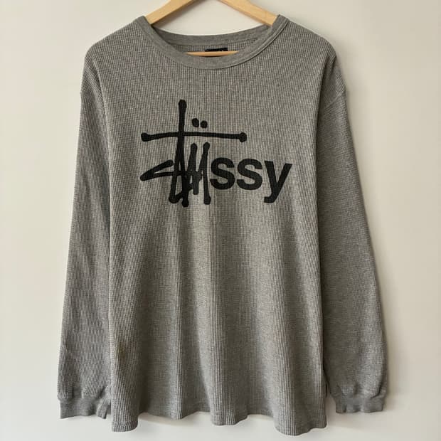 스투시 00s 와플 롱 슬리브