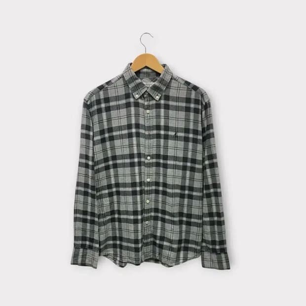 빈폴 그레이 체크 셔츠 XL