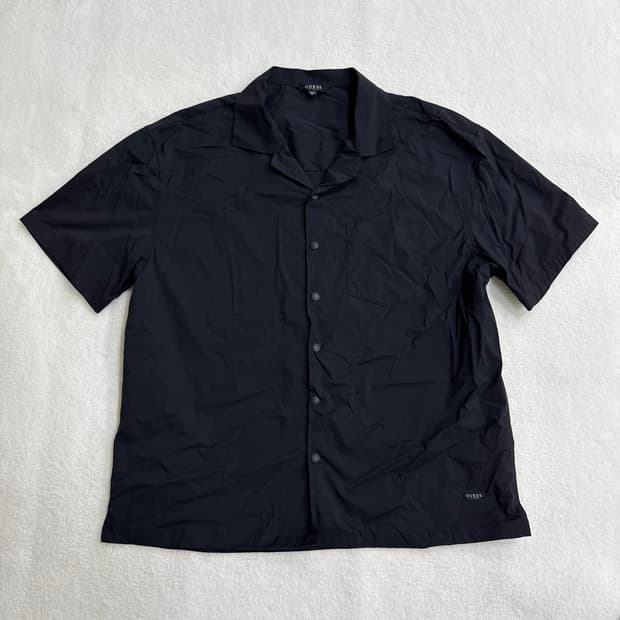 L 게스 오픈 카라 반팔 셔츠 0313T