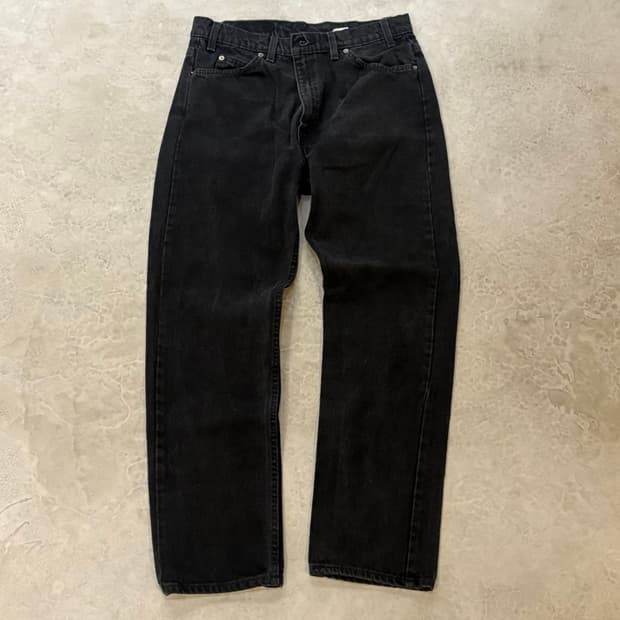 90s USA🇺🇸 리바이스 505 오렌지 탭 블랙 흑청