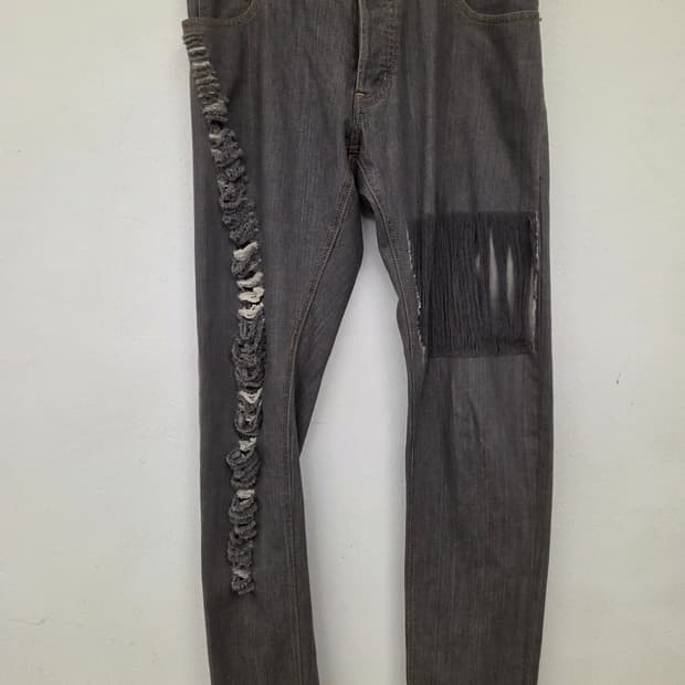 30 버버리 블랙라벨 더티 그레이진