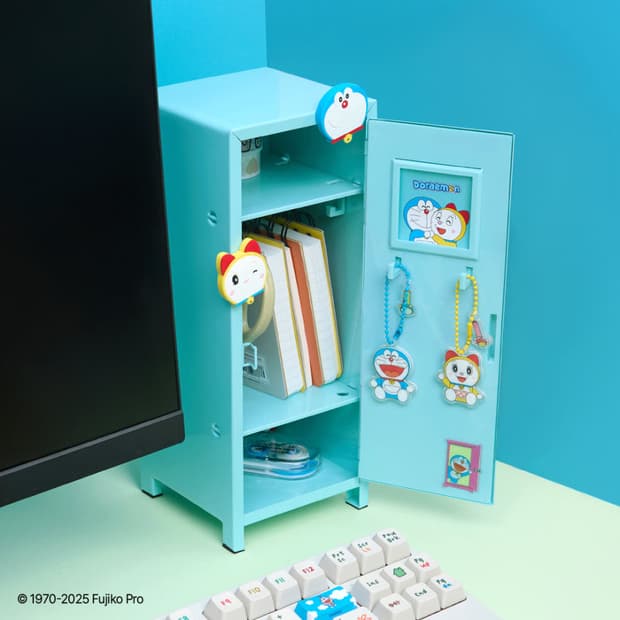 메머드 도라에몽 콜라보 굿즈 캐비닛 세트 새상품(마그넷 포함)
