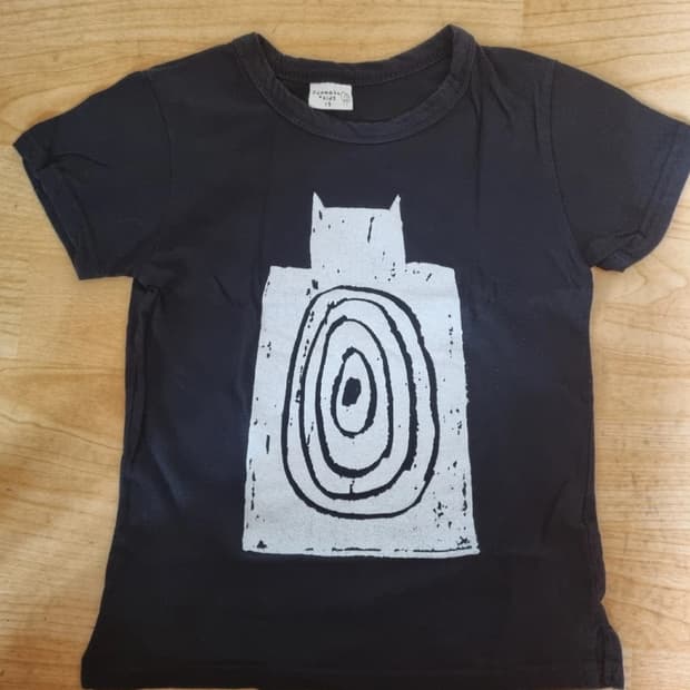 (새상품) 아동복 데일리 프린팅 티셔츠 블랙 빈티지