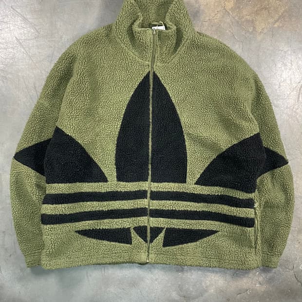 아디다스 트레포일 플리스 자켓