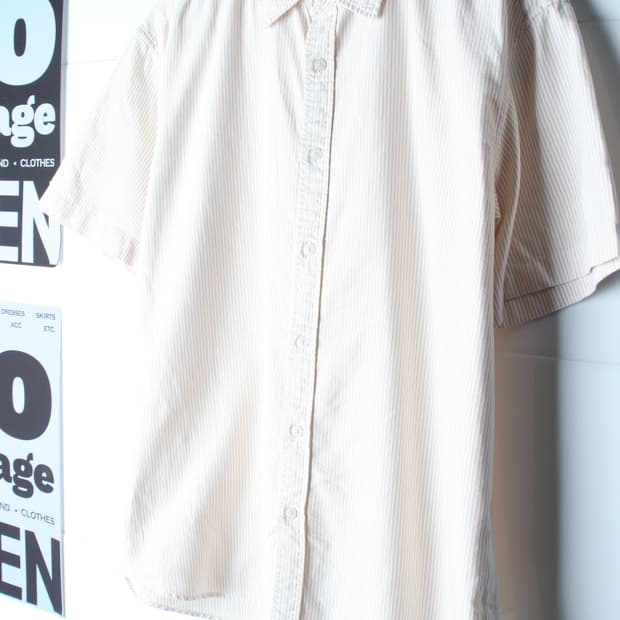 (L-XL) 지오지아 반팔 카라 티셔츠 셔츠 남방 아메카지-H36594