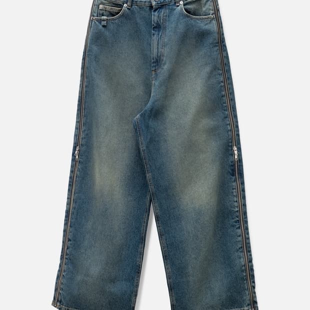 (32)루단 luudan 사이드짚 데님 진 블루