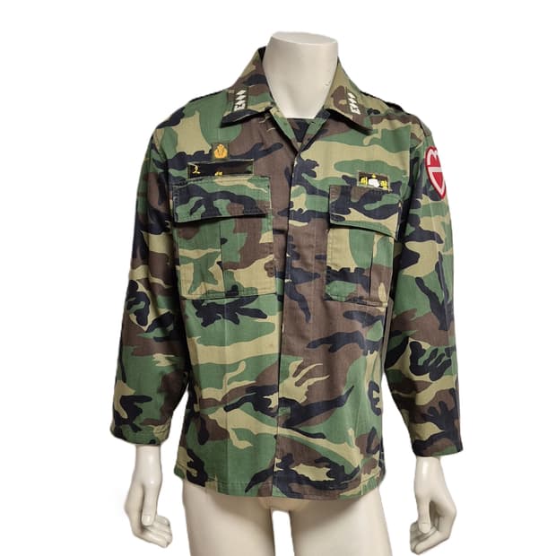 육군 구형 30사단 의무 대위 초기형 동계 전투복 상의 자켓 (XL)