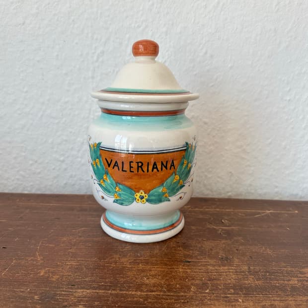 이탈리아)빈티지 Valeriana 약 항아리(핸드메이드)