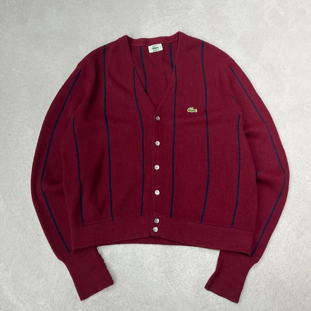 라코스테 브이넥 니트 가디건 s09613