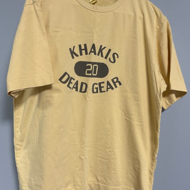 카키스 옐로우 반팔 티셔츠