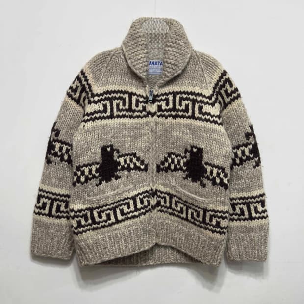 카나타 캐나다 핸드 니트 코위찬