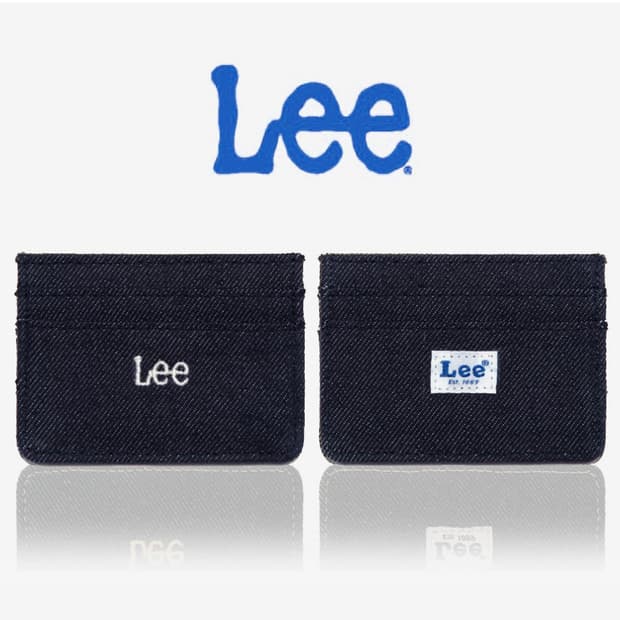 [정품] LEE 리 인디고다크 데님 카드지갑