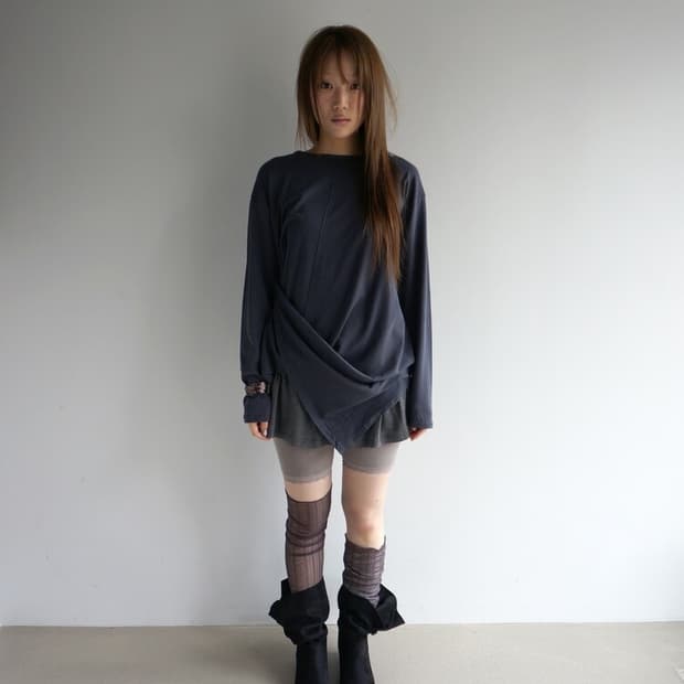 비삼샵 비센사이 Unbal loose sleeve