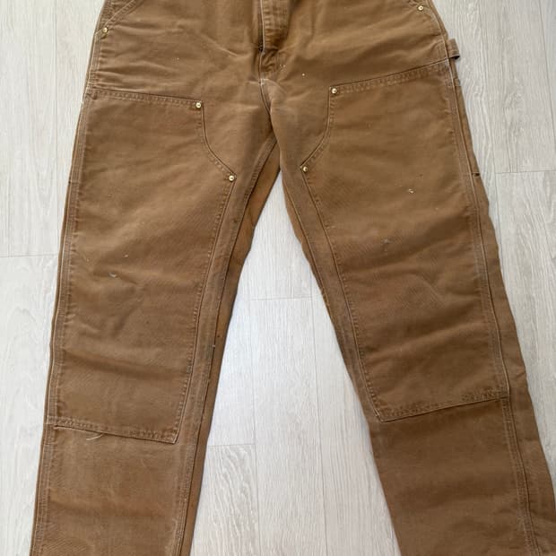 [36x32] 빈티지 칼하트 B01 더블니 브라운 (02제조)