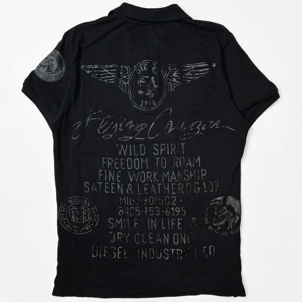 디젤 DIESEL 아카이브 00s 펑키 반팔 카라 티셔츠 PN4892