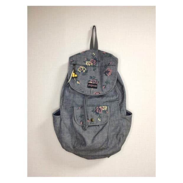 잔스포츠  플라워 데님 백팩