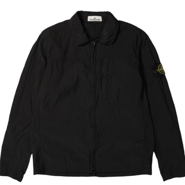[새상품] 24FW 스톤아일랜드 나일론 메탈 오버셔츠 블랙 L