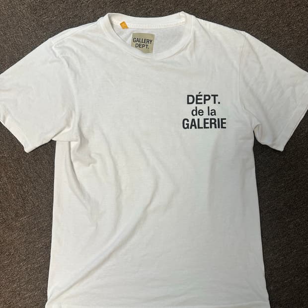 S] 갤러리 디파트먼트 프렌치로고 화이트 반팔