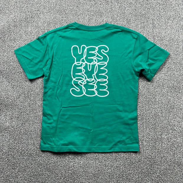 예스아이씨 빅로고 민트 티셔츠