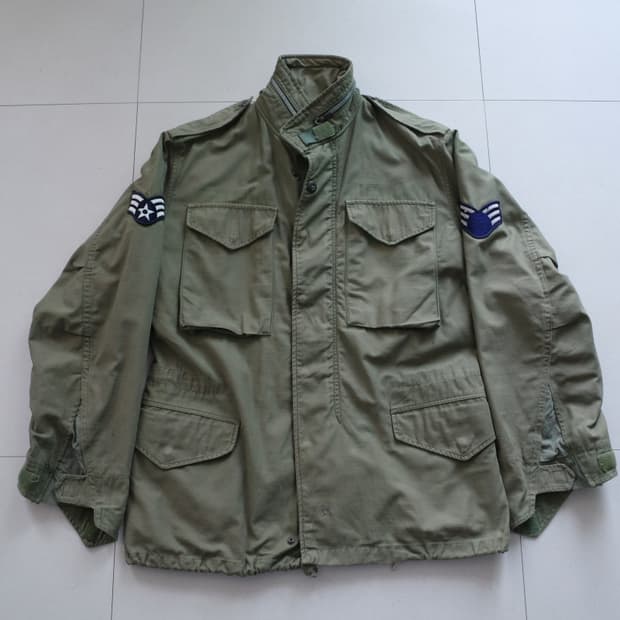 60s 미군 M-65 필드자켓 은색지퍼 2세대 USAF 배트남전 S-S