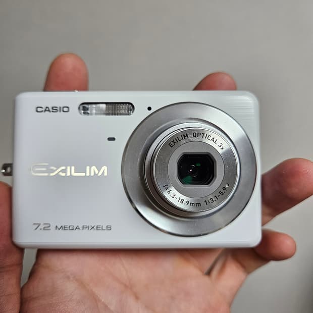 [박스셋] 카시오 엑슬림 EX-Z77 화이트 디카 디지털카메라