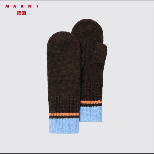 유니클로 마르니 팝콘 니트 장갑 