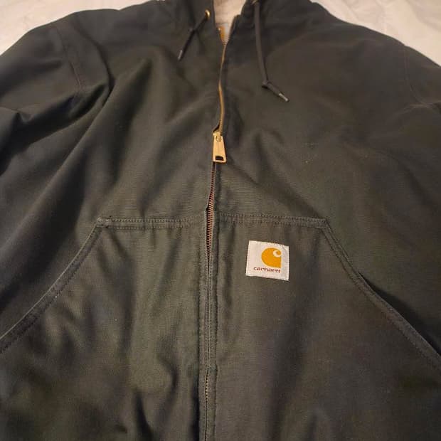 희귀 매물 양털 칼하트 후드집업