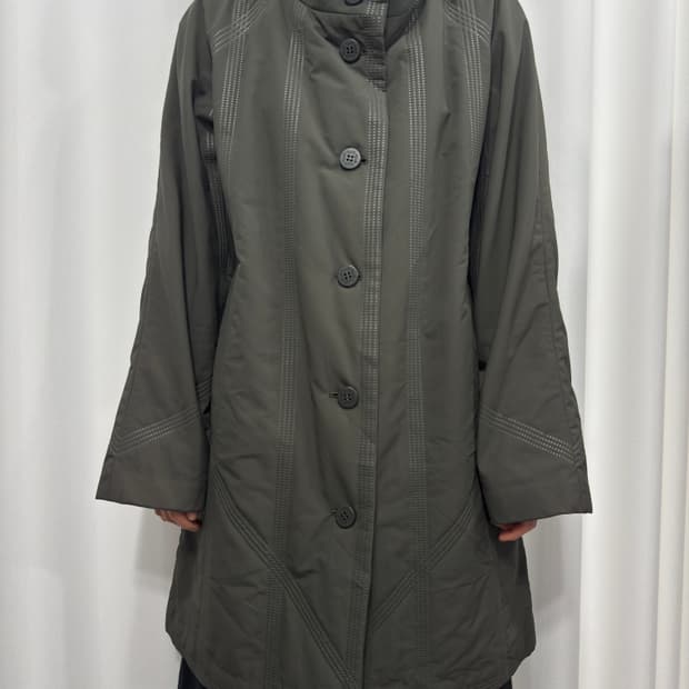 issey miyake pleats please dot line coat