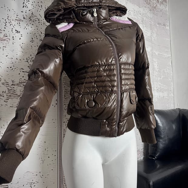 Converse brown puffer jacket
