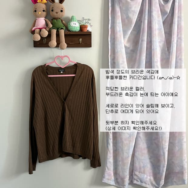 브라운 카디건