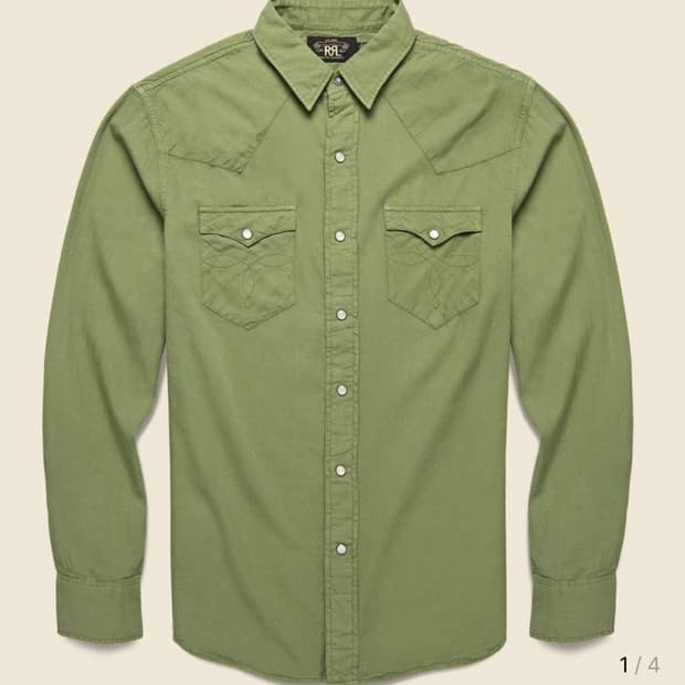 RRL 웨스턴 셔츠 L 새상품