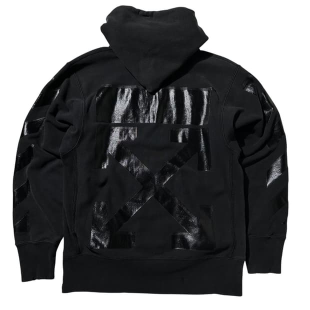 오프화이트 x 챔피온 더블애로우 후드