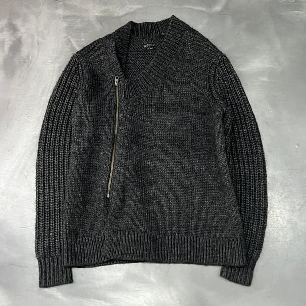  올세인츠 지퍼 디테일 니트 집업 y15428