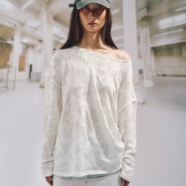솜속 ANN BURNT KNITTED TOP_WHITE