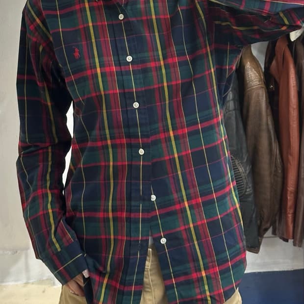 PRL 폴로 랄프로렌 타탄 체크 셔츠