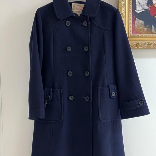 KanKo 네이비 롱 울100코트 55,66