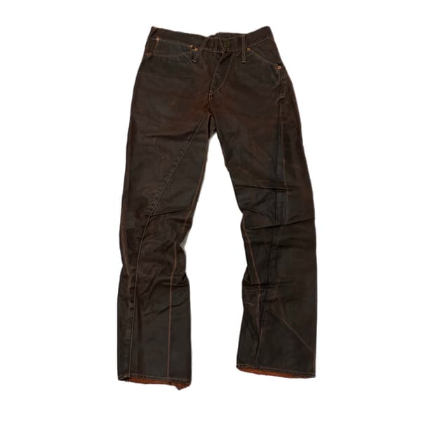 Levi's RED unbalanced coating denimpants
