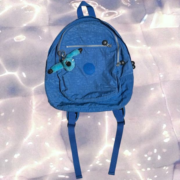 키플링 백팩 가방 스카이 블루 하늘 y2k