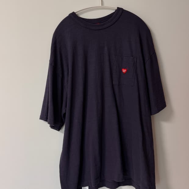 휴먼메이드 네이비 하트스몰로고 xxl