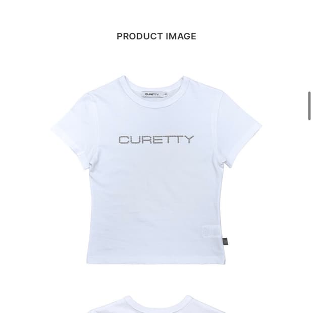 큐리티 C LOGO CONVEX T-SHIRT_WHITE