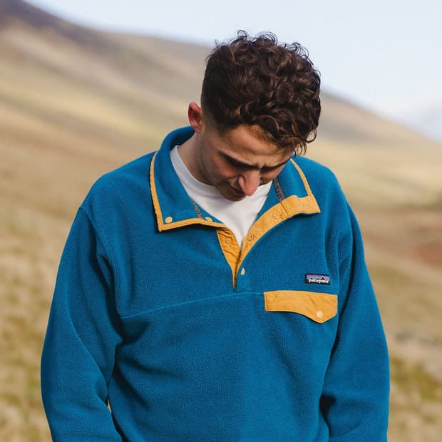 [L] 파타고니아 신칠라 스냅티 언더 워터 블루