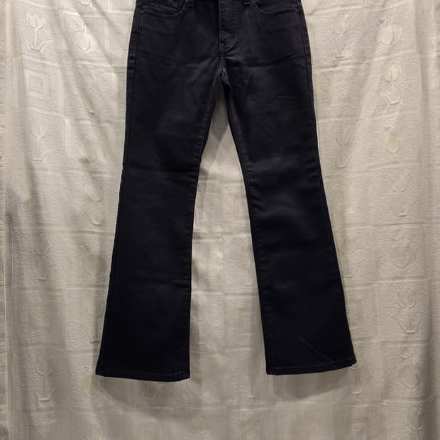 새상품) 게스 GUESS 기모 블랙 부츠컷 데님팬츠 흑청바지 27