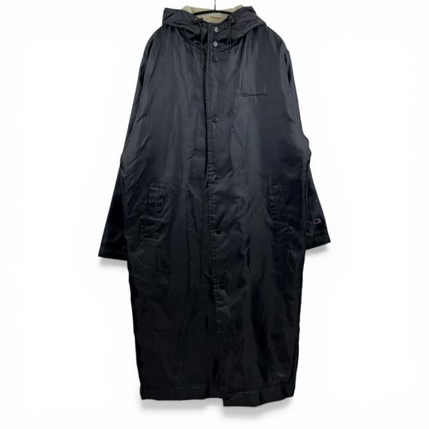 (L) 챔피온 올드스쿨 백로고 양털 돕바 블랙