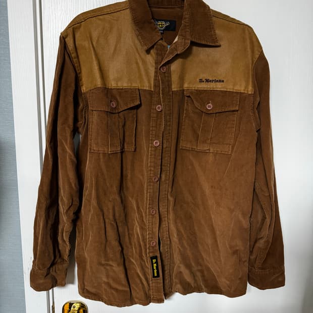 닥터마틴 코듀로이 패치 셔츠 XL 105