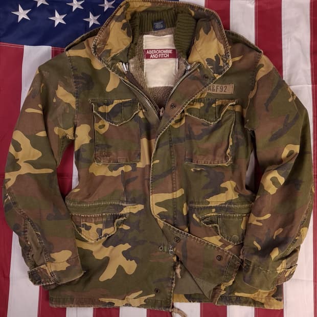 오리지날 아베크롬비 카모 M-65 필드야상 라이너 셋트